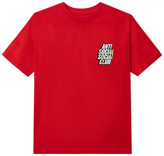 Anti Social Social Club Drop A Pin T-shirt Red