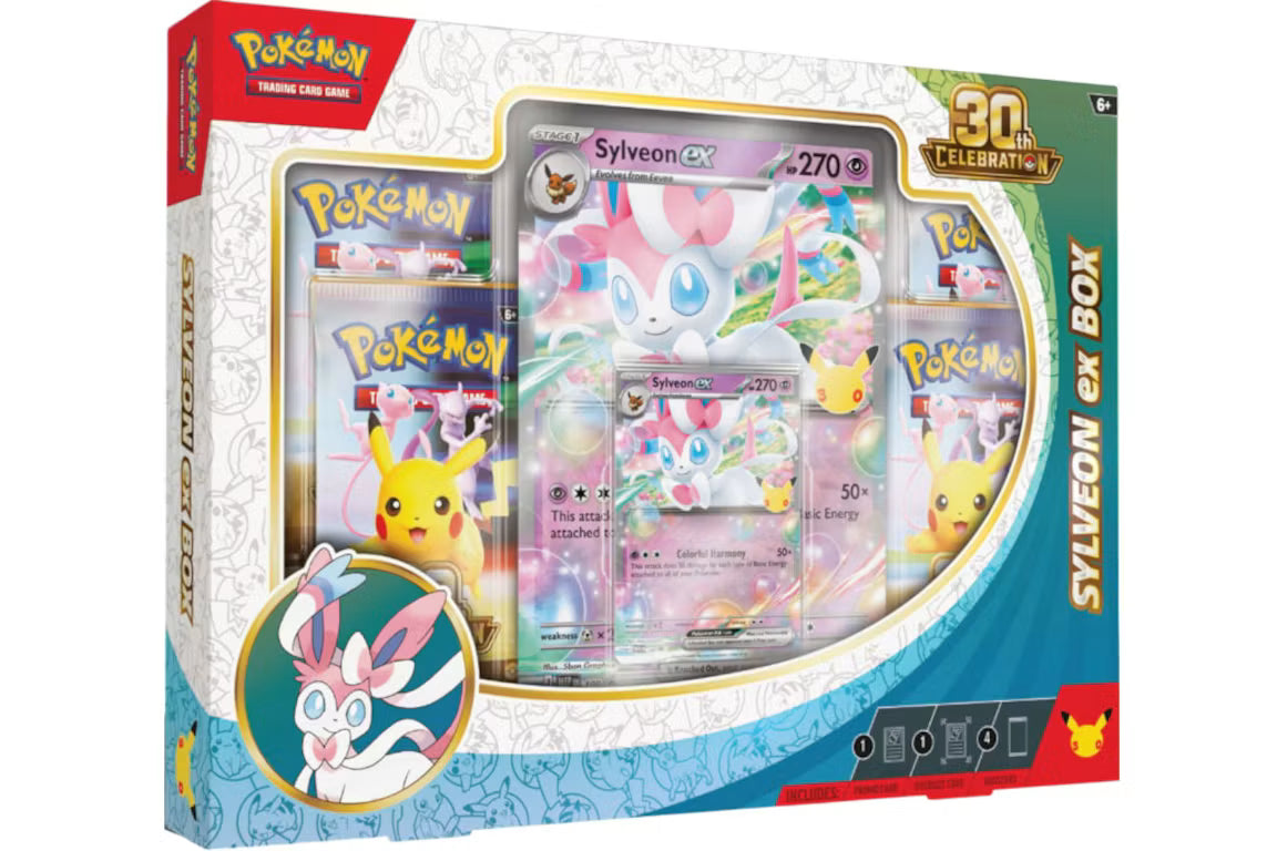 2026 Pokémon Mega Evolution 30th Celebration Sylveon ex Box