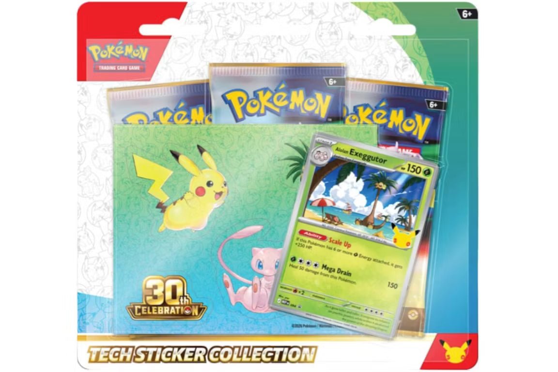 2026 Pokémon Mega Evolution 30th Celebration Tech Sticker Collection : Exeggutor Promo