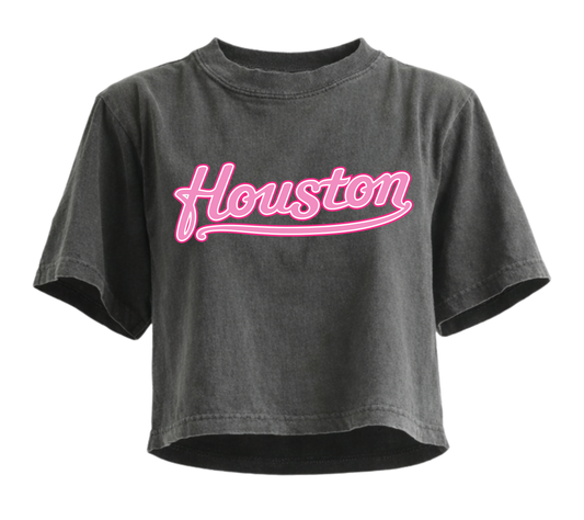 Houston Pretty Pink Crop Top