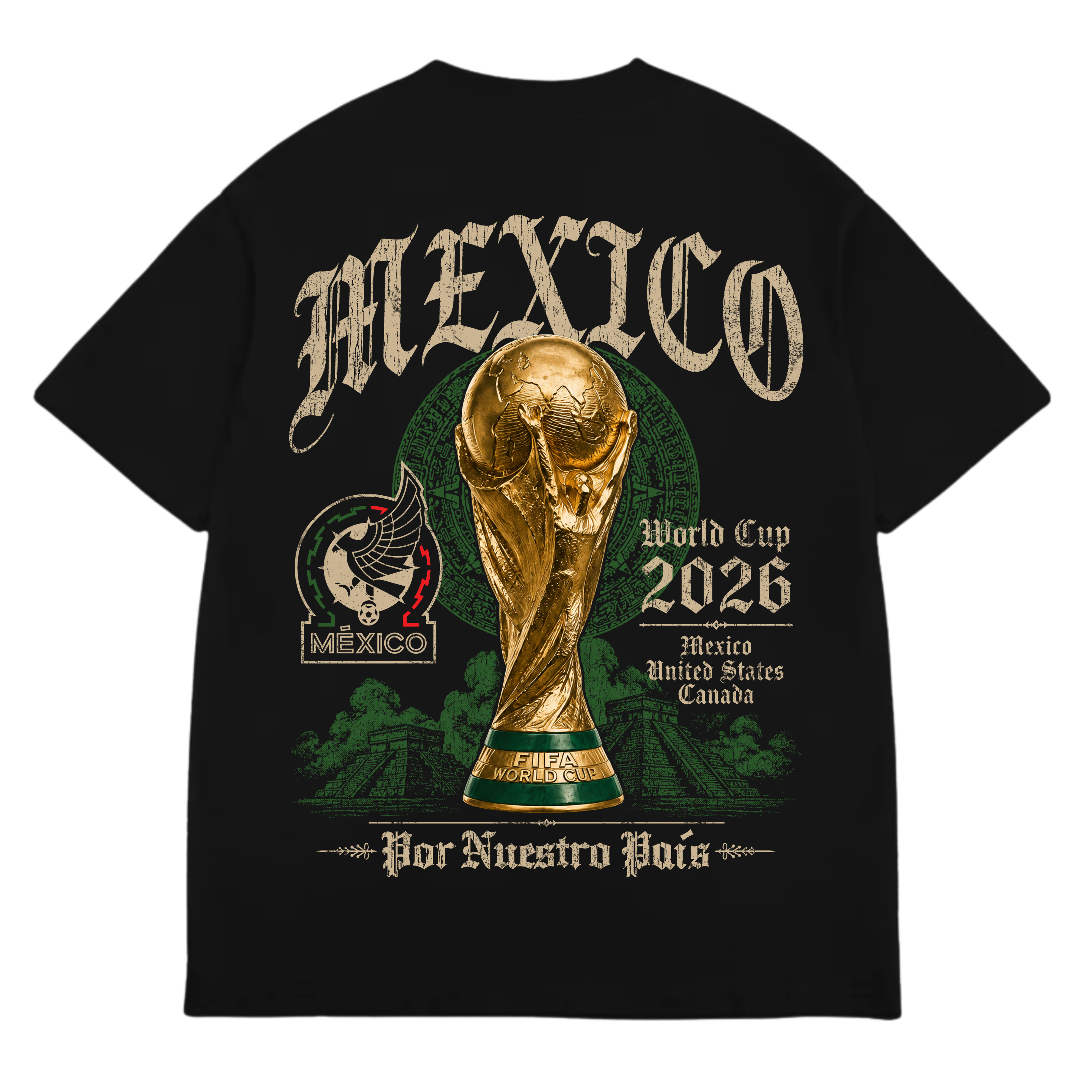 Mexico - 2026 FIFA World Cup Graphic Tee 2.0 - Black – Sole'd Out