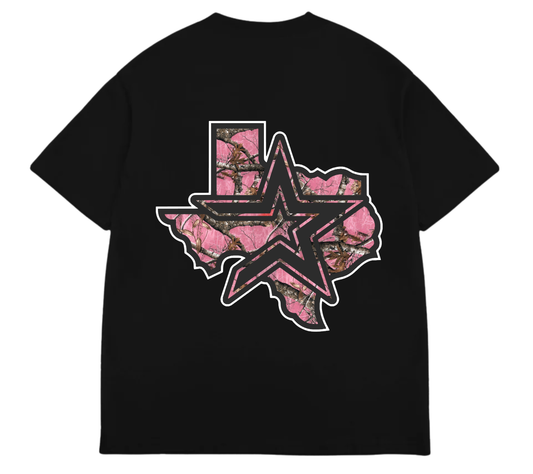 Houston Camo Pink - Black