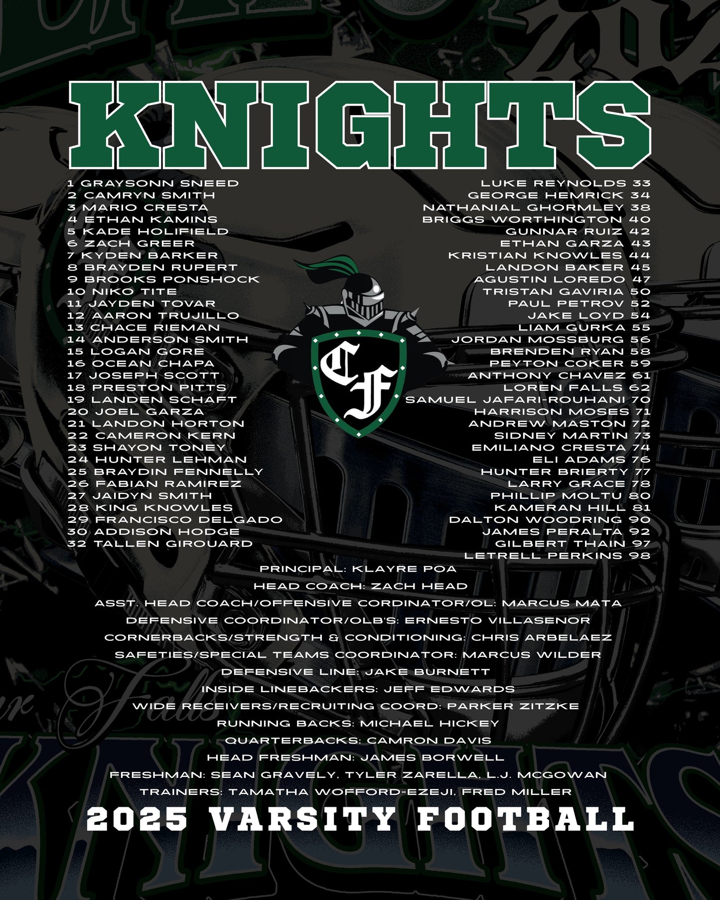 Clear Falls Varsity Football Playoff Long Sleeve - Black