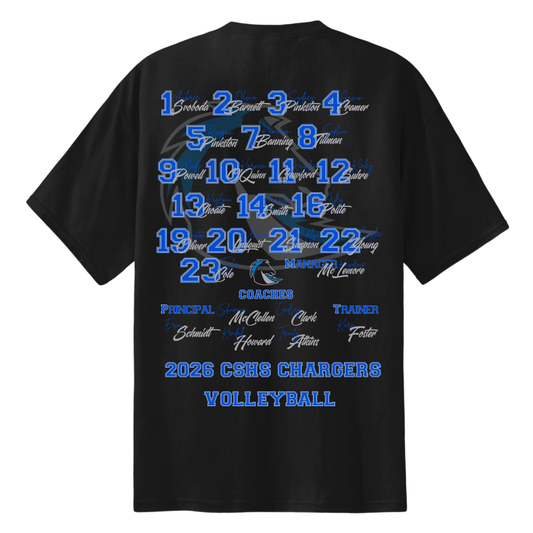 Clear Springs 2026 Volleyball Playoff Tee - Baby Blue Team Edition (Pre-Order)
