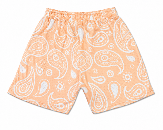 HOC - Peach Paisley Shorts