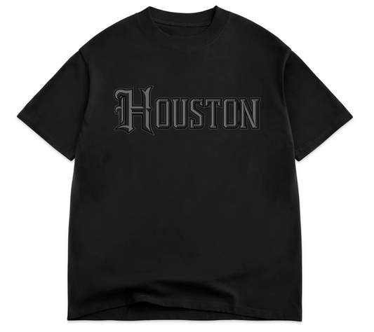 Houston "H" Blackout Tee - Limo Black (Kids)