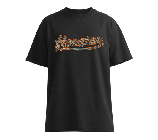 Houston Orange Camo - Black