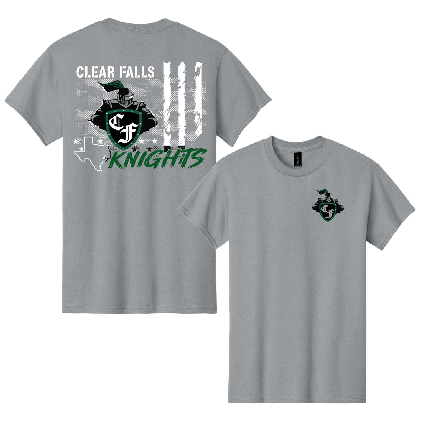 CF Knights Flag - Gravel Grey