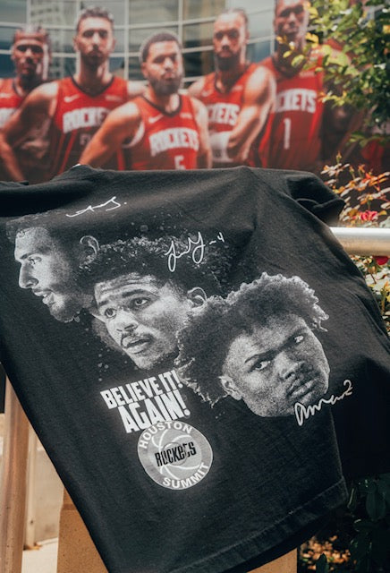 Houston Rockets 'Legends In The Making' Tee - Black Garment Dye
