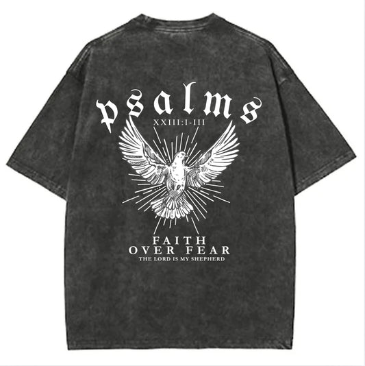 Faith Over Fear - Washed Vintage Grey