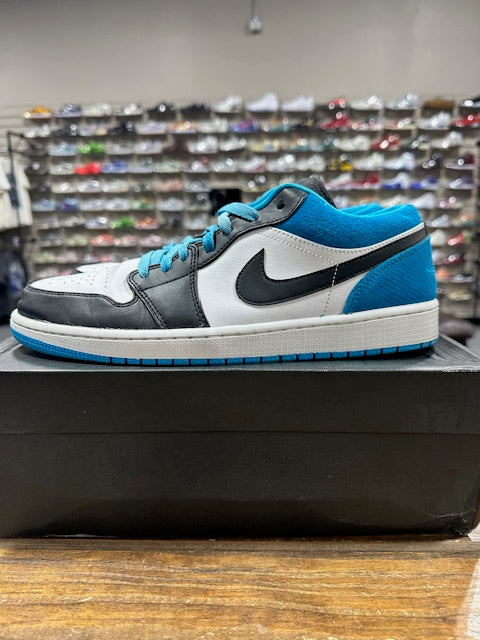 Jordan 1 Low Laser Blue - Size 12 (Pre-Owned)