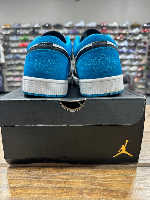 Jordan 1 Low Laser Blue - Size 12 (Pre-Owned)