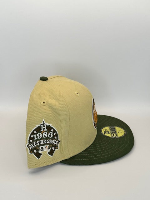Astros Cream Olive 1986 All Star Game