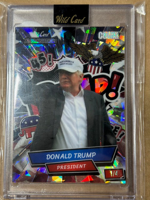 Wild Card Alumination Comix 45 Donald Trump Trading Card 1 of 4
