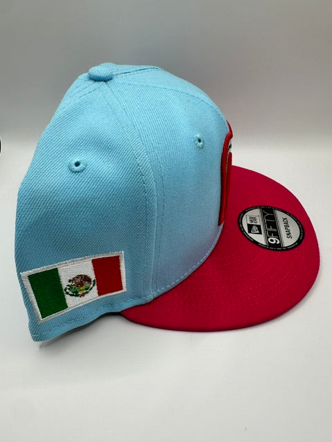 Mexico World Baseball Classic Snapback - Light Blue/Pink