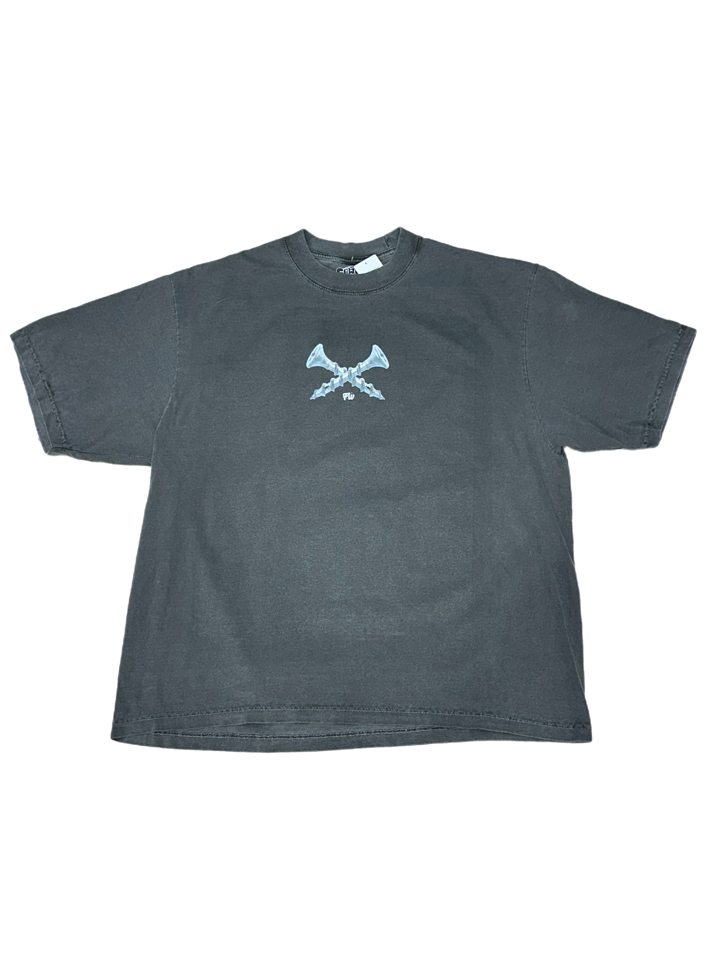 Faded World Screwston, TX Tee - Garment-Dyed Crewneck Cement