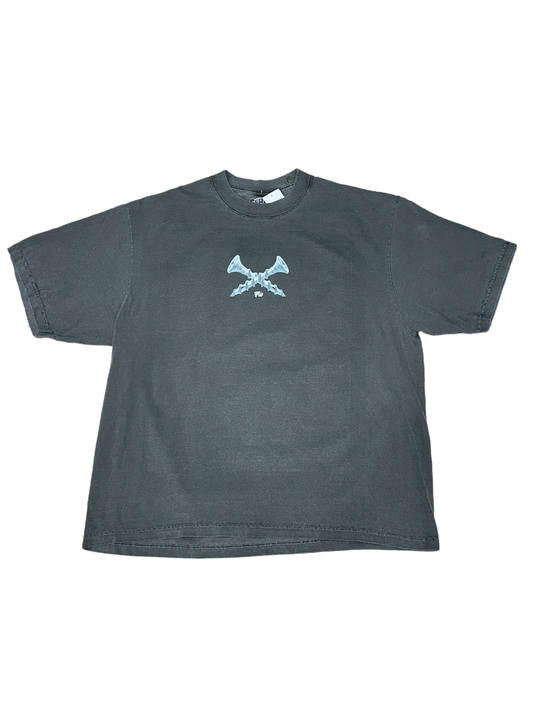 Faded World Screwston, TX Tee - Garment-Dyed Crewneck Cement