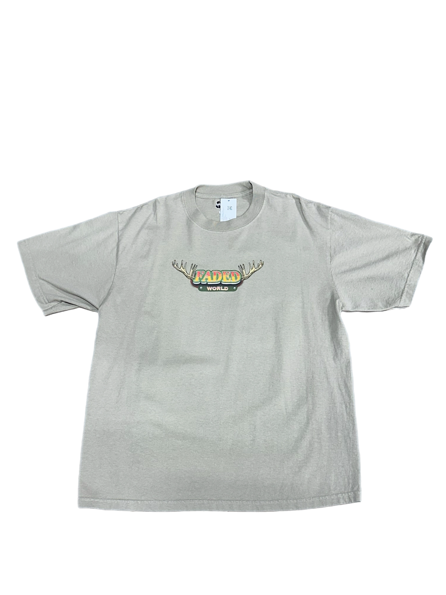 Faded World Hunting Garment-Dyed Crewneck - Oatmeal