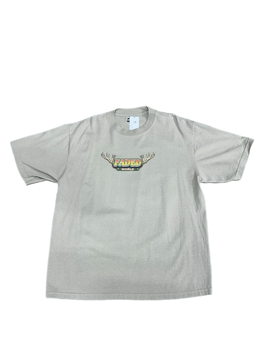 Faded World Hunting Garment-Dyed Crewneck - Oatmeal