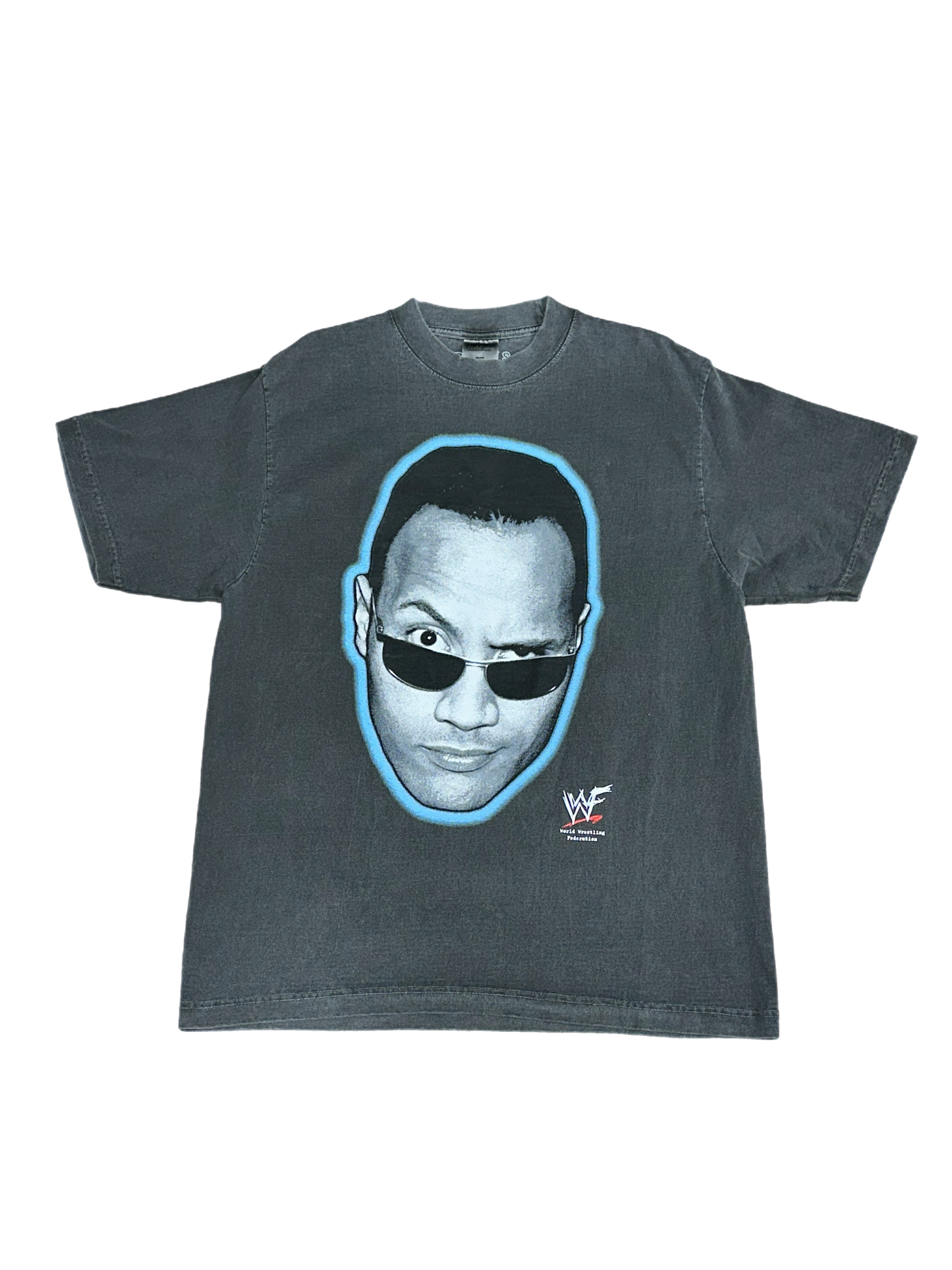 The Rock Big Face Vintage Tee (Charcoal)