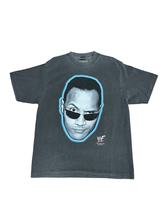 The Rock Big Face Vintage Tee (Charcoal)