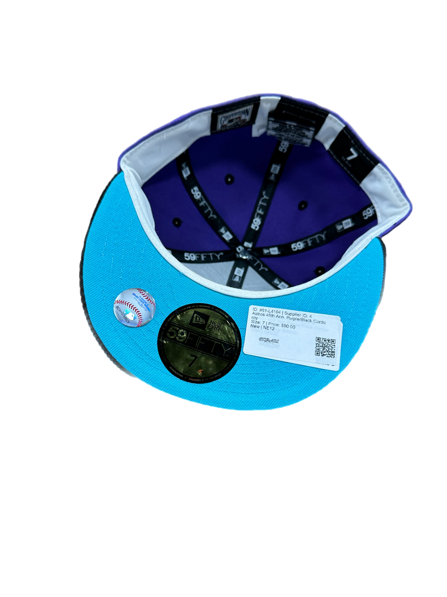 Astros 45th Ann. Purple/Black Corduroy