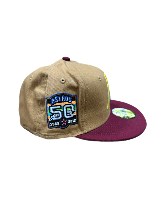 Astros 50 Years Tan/Brick Red