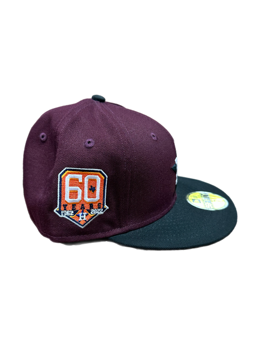 Astros 60 Years Maroon/Black