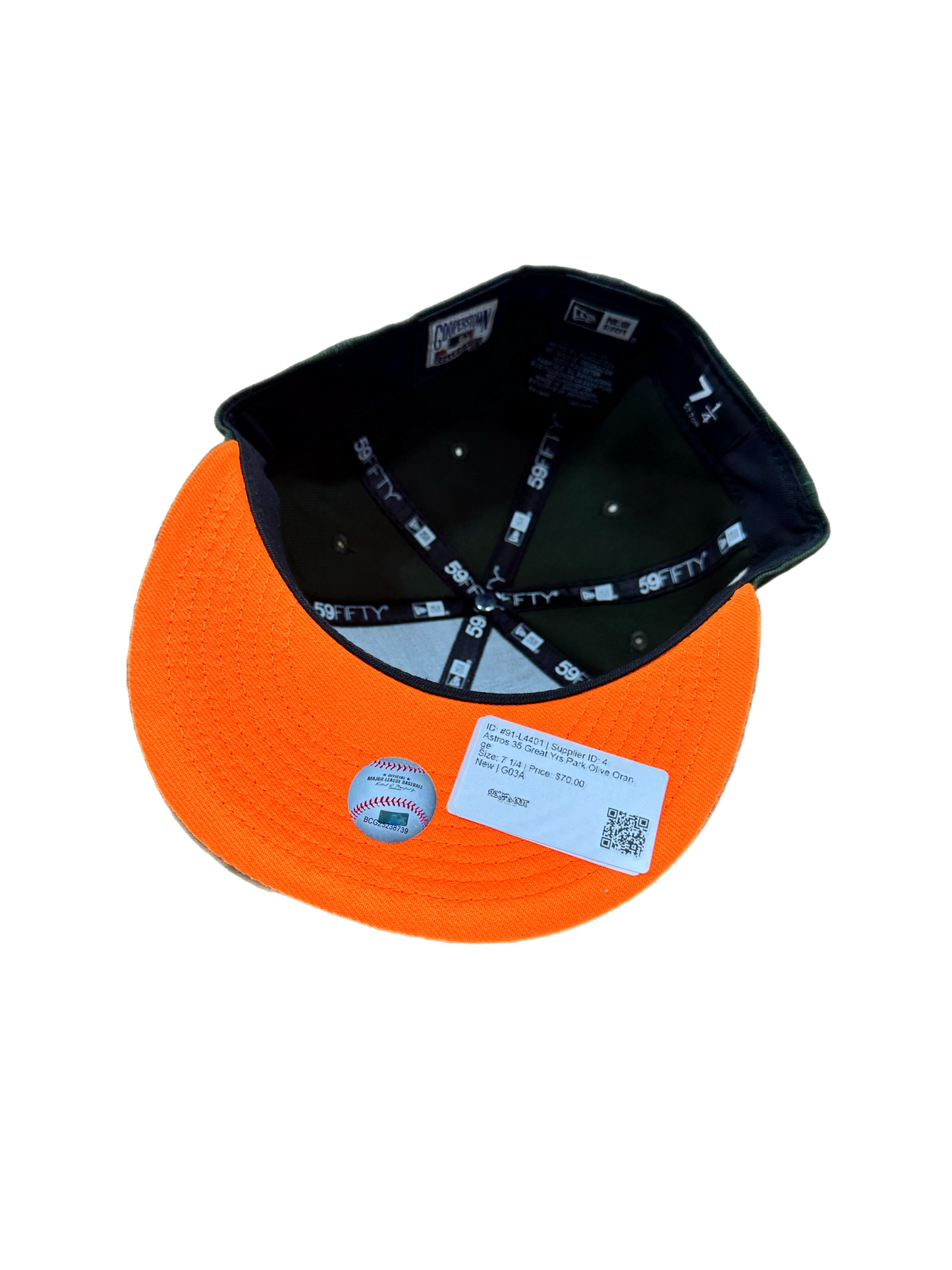 Astros 35 Great Yrs Park Olive Orange