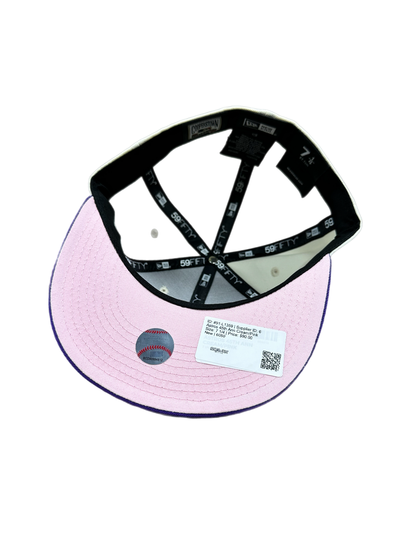 Astros 45th Ann Cream/Pink