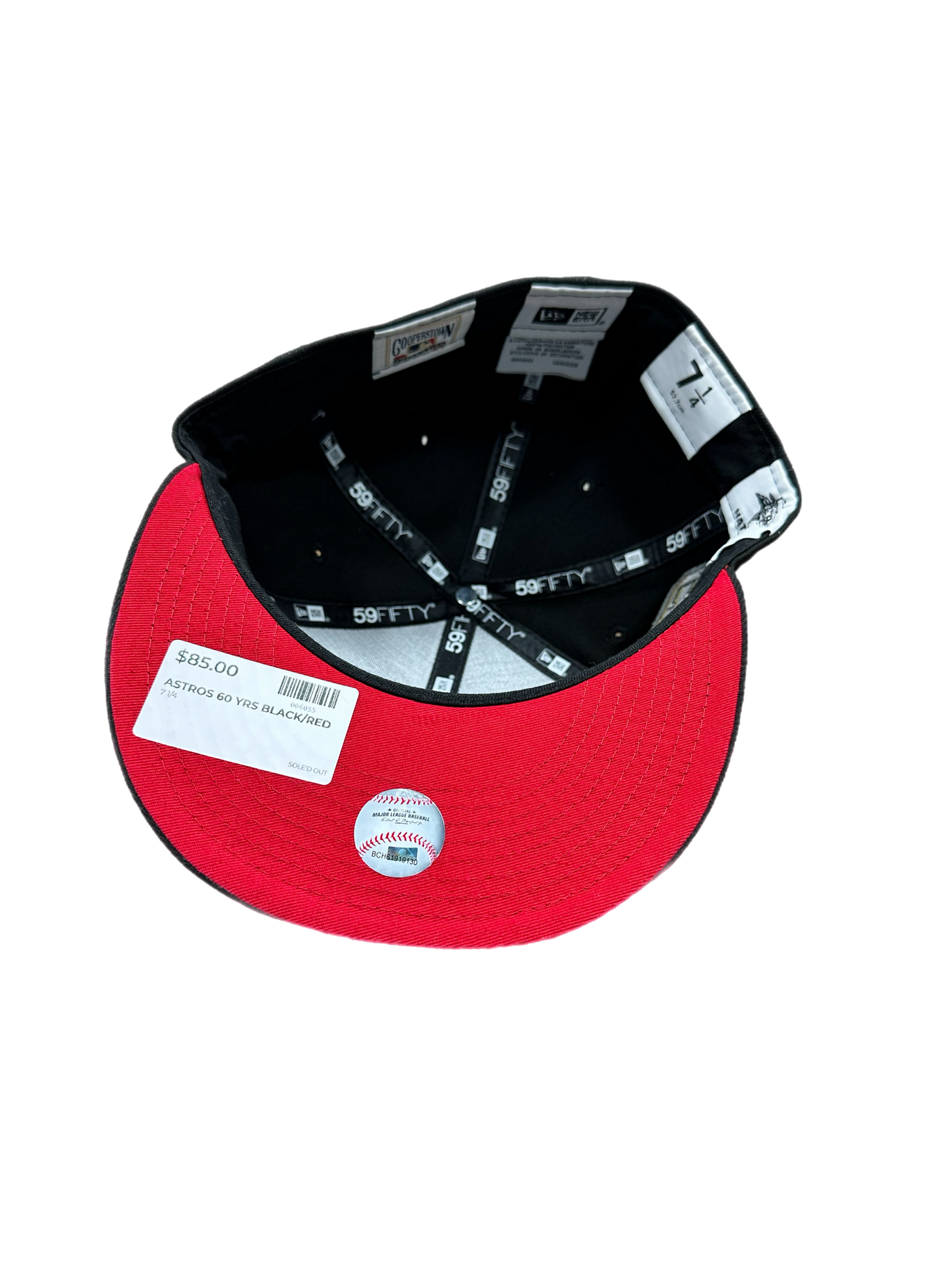 Astros 60 Years Black Black Red
