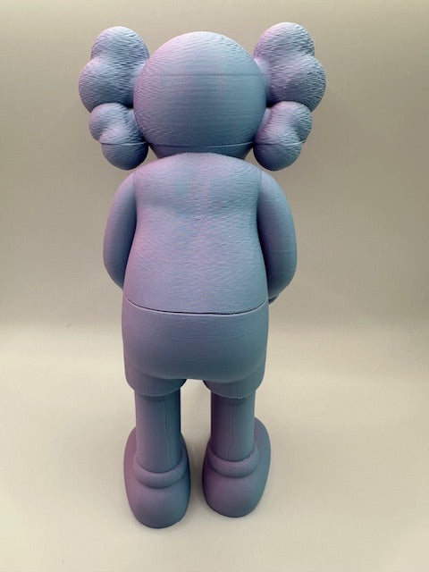 Custom 3D Printed Kaws Heavy World - Purple Grey
