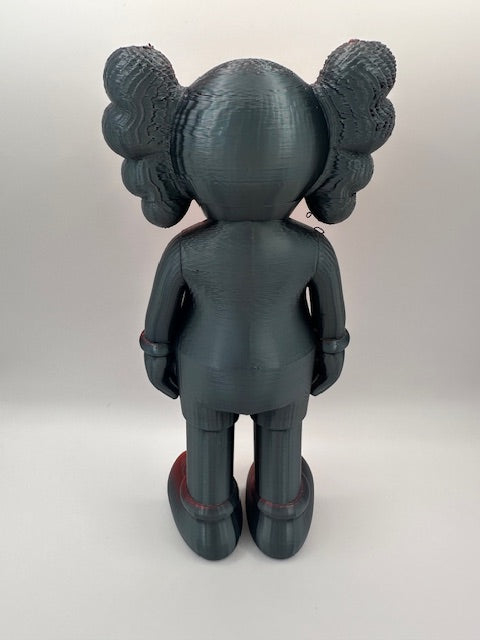 Custom 3D Printed Kaws Large - Red Black