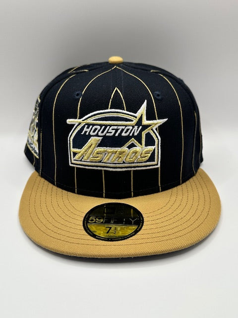 Astros 35 Great Years Gold Stripe Blue Gold