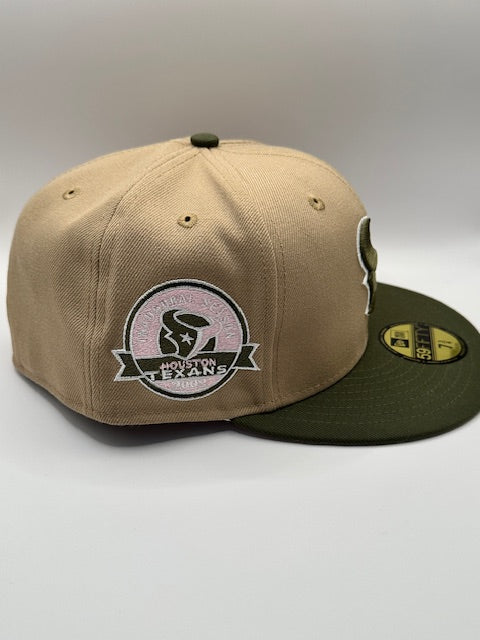 Texans Inaugural Season 2002 Light Brown Green Pink