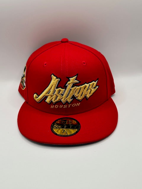 Astros 35 Great Years Red Gold