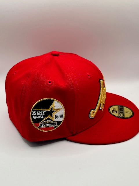 Astros 35 Great Years Red Gold