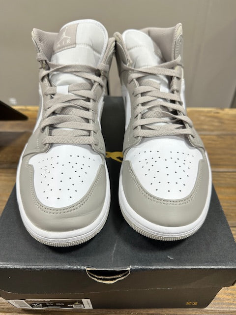 Jordan 1 Mid Linen - Size 10 (Pre-Owned)