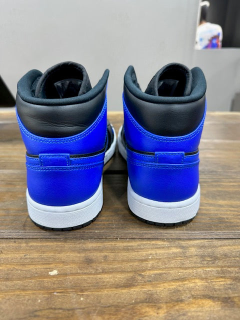 Jordan 1 Mid Hyper Royal Tumbled Leather - Size 8 (Pre-Owned - No Box)
