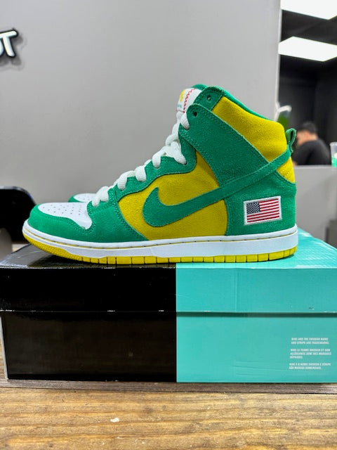 Nike SB Dunk High Oakland Athletics - Size 8.5 (Pre-Owned)