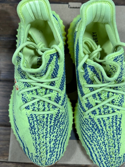 adidas Yeezy Boost 350 V2 Semi Frozen Yellow - Size 9.5 (Pre-Owned)