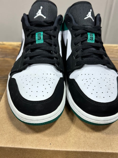 Jordan 1 Low White Black Mystic Green - Size 11.5 (Pre-Owned - Replacement Box)