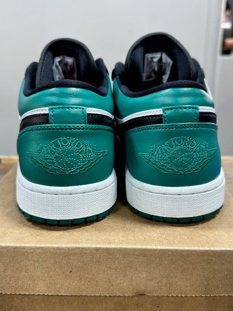 Jordan 1 Low White Black Mystic Green - Size 11.5 (Pre-Owned - Replacement Box)