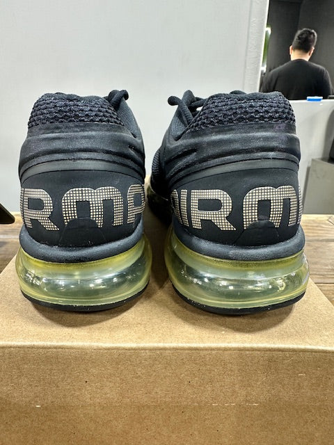 Nike Air Max 2013 Black Flat Gold - Size 11 (New - Replacement Box)
