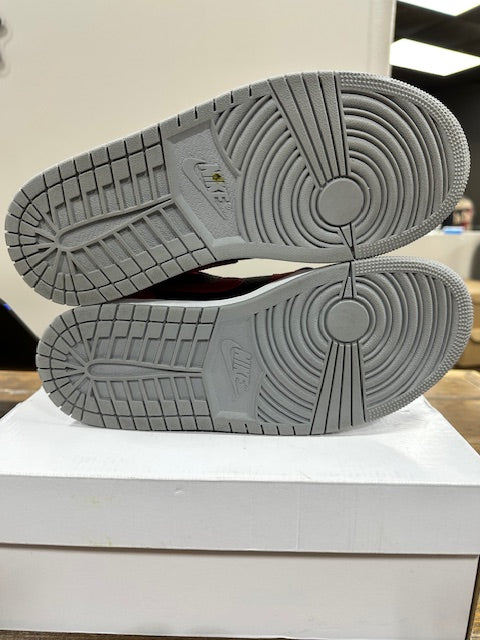 Jordan 1 Low SE Homage Split Gym Red Cement Grey (W) - Size 9.5W (Pre-Owned)