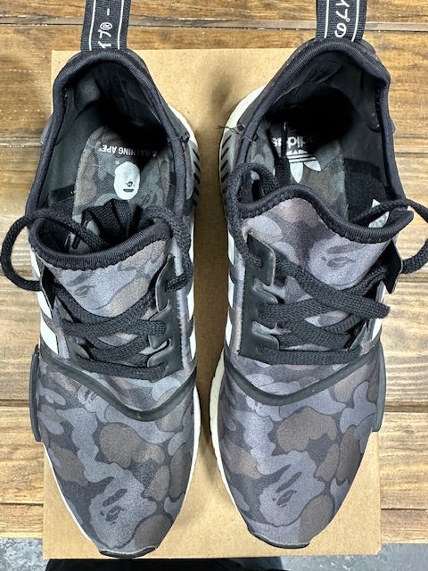 adidas NMD R1 Bape Black Camo - Size 8.5 (Pre-Owned - Replacement Box)