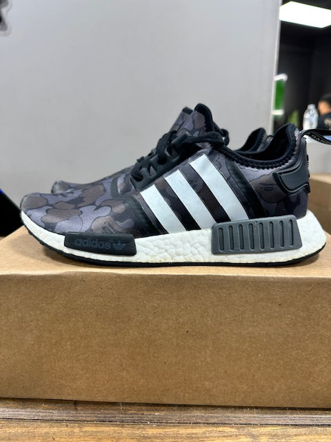 adidas NMD R1 Bape Black Camo - Size 8.5 (Pre-Owned - Replacement Box)