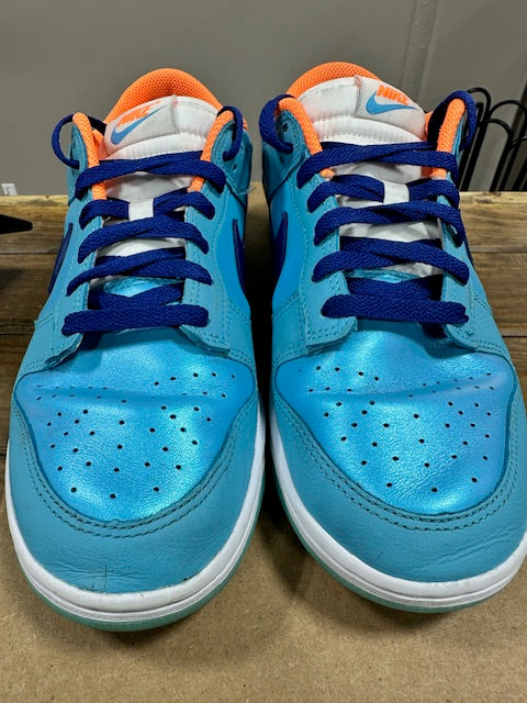 Nike Dunk Low SE Baltic Blue Total Orange - Size 8 (Pre-Owned - Replacement Box)