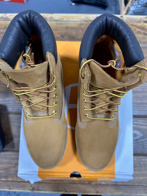 Timberland 6 Premium Waterproof Boots Wheat (Wide) - Size 8.5 (Pre-Owned)