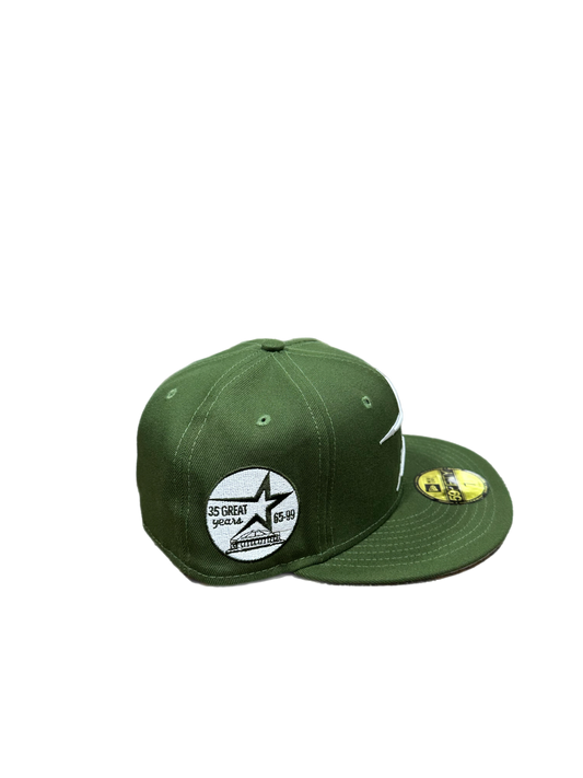 Astros 35 Great Years Olive White Grey
